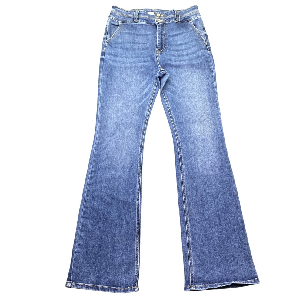 KanCan Matilda High Rise Utility Boot Cut Flare Jean Blue Denim KC8600D Sz 11/29